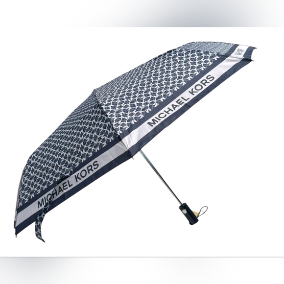 *NWT* Michael Kors Navy Blue Marine Travel Umbrella ☂️ - Picture 1 of 10